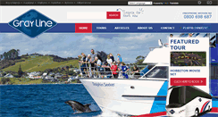 Desktop Screenshot of graylinetours.co.nz